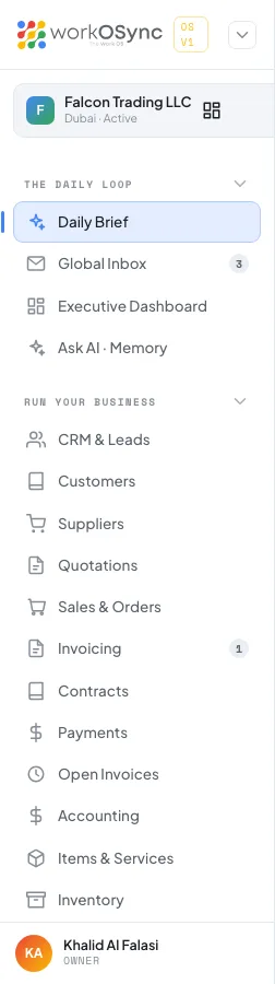 The sidebar with the One-Tap Approvals item and its pending badge