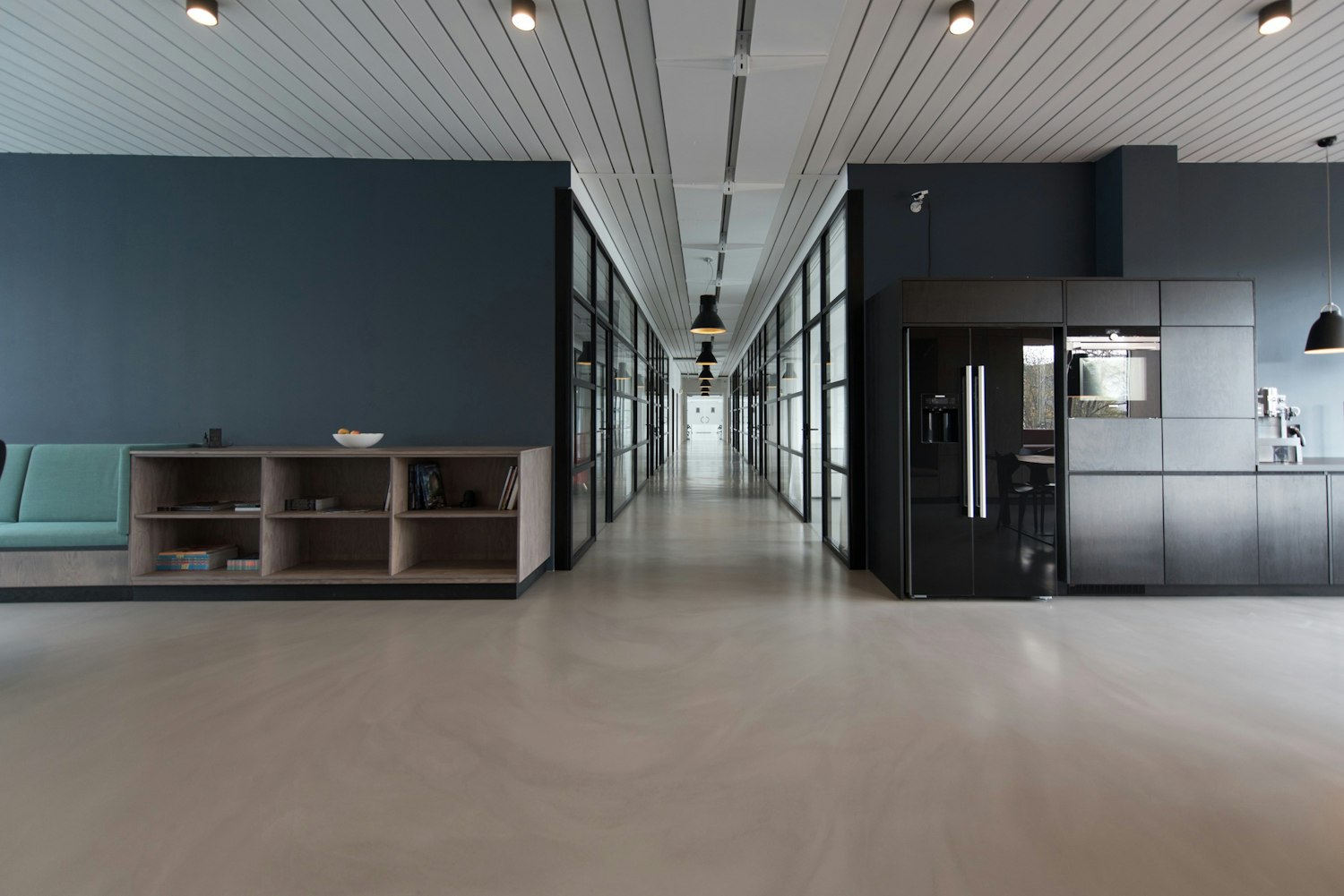 A team working in a modern office